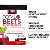 Force Factor Total Beets Blood Pressure Support Soft Chews, 60 CT, thumbnail image 3 of 5