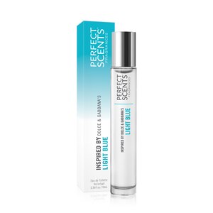 light blue rollerball perfume