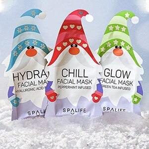 SpaLife Spa Life Holiday Gnomes Facial Mask Bundle - 3 Ct , CVS