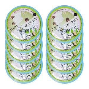 Spa Life Shea and Avocado Nourishing Hair Mask, 10CT