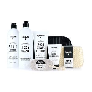 SpaLife Spa Life All Natural Men's Grooming Bath And Body Luxury Spa Gift Set Basket , CVS