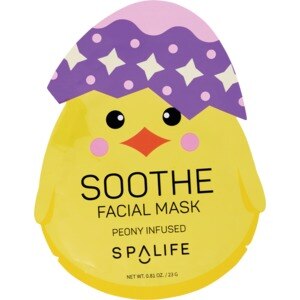 SpaLife Peony Infused Easter Chick Soothe Facial Mask , CVS