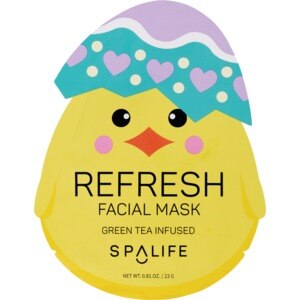  SpaLife Green Tea Infused Easter Chick Refresh Facial Mask 