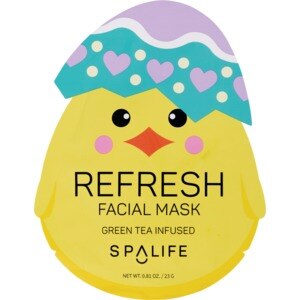 SpaLife Green Tea Infused Easter Chick Refresh Facial Mask , CVS
