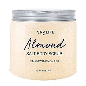 Spa Life Almond Salt Body Scrub Infused with Coconut Oil