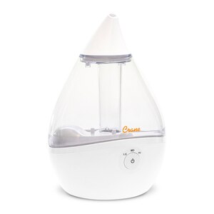 Crane Droplet 0.5 Gallon Ultrasonic Cool Mist Humidifier - Clear/White , CVS