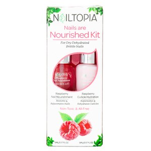 Nailtopia Raspberry Nails Are Nourished Kit