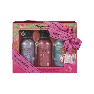 Happiness Is, 3-In-1 Shower Gel Shampoo Bubble Bath 3 Piece Gift Set