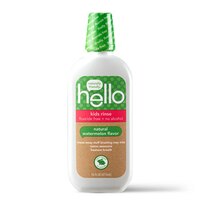 Hello Kids Fluoride Free and SLS Free Mouthwash, Natural Watermelon, 16oz