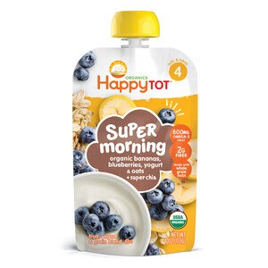 Happy Family HappyTot Super Morning Organic Fruit, Yogurt & Oats Baby Food Pouch, 4 Oz , CVS