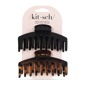 Kitsch Eco-Friendly Oversized Matte Claw Clip Set, 2CT