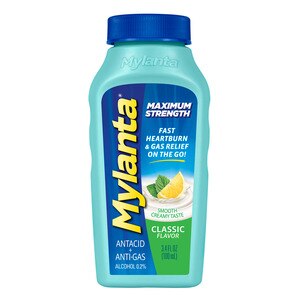 Mylanta Maximum Strength Antacid + Anti-Gas Liquid, Classic, 3.4 Oz , CVS