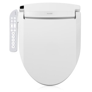Swash Select DR801 Sidearm Bidet Seat with Warm Air Dryer and Deodorizer, Elongated White -  Brondell, DR801-EW