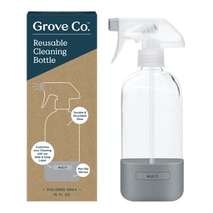 Grove Co. Glass Spray Bottle with Silicone Sleeve, 16 oz