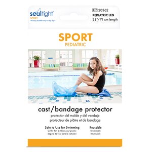 Seal Tight Sport - Protector de yeso/venda, para pierna de niño