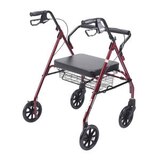 Drive Medical Heavy Duty Bariatric Walker Rollator with Large Padded Seat, thumbnail image 2 of 4