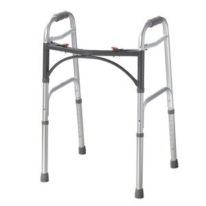 Drive Medical Deluxe - Andador plegable, dos botones