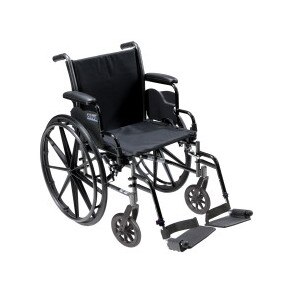  Drive Medical Cruiser III Wheelchair with Flip Back Removable Desk Arms, Footrests 