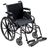 Drive Medical Cruiser III Wheelchair with Flip Back Removable Desk Arms and Footrests, thumbnail image 1 of 4
