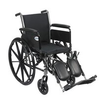 Drive Medical Cruiser III Wheelchair with Flip Back Removable Full Arms and Elevating Leg Rests