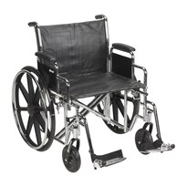McKesson Bariatric Wheelchair 22 Inch Seat Width 450 lbs. Weight Capacity