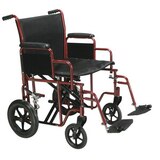 Drive Medical Bariatric Heavy Duty Transport Wheelchair with Swing Away Footrest, thumbnail image 1 of 2