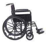 Drive Medical Silver Sport 1 Wheelchair with Full Arms and Swing away Removable Footrest, thumbnail image 2 of 5