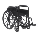 Drive Medical Silver Sport 1 Wheelchair with Full Arms and Swing away Removable Footrest, thumbnail image 3 of 5