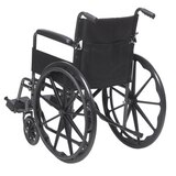 Drive Medical Silver Sport 1 Wheelchair with Full Arms and Swing away Removable Footrest, thumbnail image 4 of 5