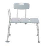 Drive Medical Plastic Tub Transfer Bench with Adjustable Backrest, thumbnail image 2 of 6