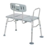 Drive Medical Plastic Tub Transfer Bench with Adjustable Backrest, thumbnail image 3 of 6