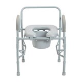 Drive Medical Steel Drop Arm Bedside Commode with Padded Seat and Arms, thumbnail image 4 of 5