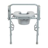 Drive Medical Steel Drop Arm Bedside Commode with Padded Seat and Arms, thumbnail image 5 of 5
