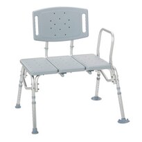 Drive Medical - Banco de transferencia con asiento bariático de plástico resistente