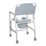 Drive Medical Lightweight Portable Shower Chair Commode with Casters, thumbnail image 4 of 5
