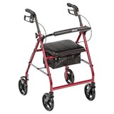 Drive Medical Aluminum Rollator with Fold Up and Removable Back Support and Padded Seat, thumbnail image 1 of 5