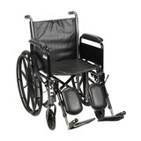 Drive Medical Silver Sport 2 Wheelchair with Detachable Full Arms and Elevating Leg Rests, thumbnail image 2 of 3
