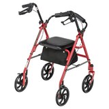 Four Wheel Rollator Rolling Walker with Fold Up Removable Back Support, thumbnail image 4 of 9