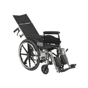  Drive Medical Viper Plus GT Full Reclining Wheelchair, Detachable Full Arms 