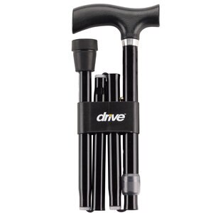 Drive Medical Heavy Duty Folding Cane Lightweight Adjustable With T Handle , CVS