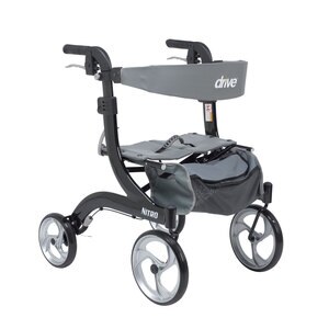 Drive Medical Nitro Euro Style Walker Rollator, Hemi Height