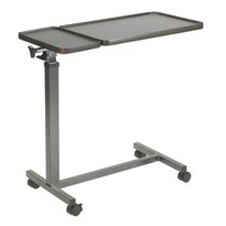 Drive Medical - Mesa de cama dividida con cubierta inclinable, multiuso