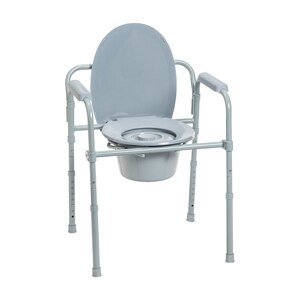 Drive Medical Steel Folding Frame Commode , CVS