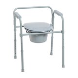 Drive Medical Steel Folding Frame Commode, thumbnail image 2 of 6