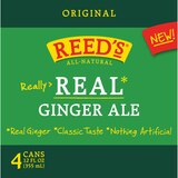 Reed's Original Ginger Ale, 4 ct, 12 oz, thumbnail image 3 of 4
