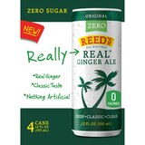 Reed's Zero Sugar Ginger Ale, Cans, 4 ct, 12 oz, thumbnail image 2 of 4