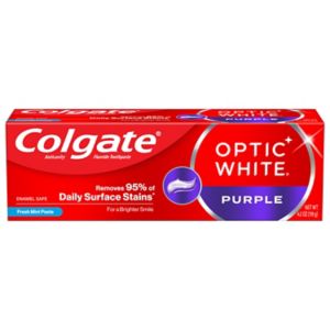 Colgate Optic White Purple Fresh Mint Toothpaste, 4.2 OZ