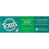 Tom's of Maine Wicked Fresh Fluoride Anticavity Toothpaste, Spearmint Ice, 4.7 OZ, thumbnail image 3 of 8