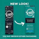 Tom's of Maine Activated Charcoal Anticavity Toothpaste, Peppermint, 4 OZ, thumbnail image 3 of 8