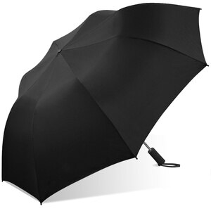 Weather Station Automatic Folding Two-Person Umbrella, Black , CVS